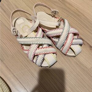 FARM Rio Cream Multicolor Strappy Sandals